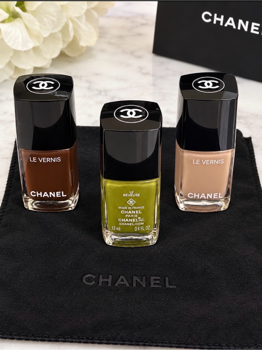 Chanel Le Vernis Nail Polishes Trio